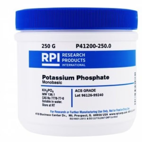 Potassium Phosphate, Monobasic, ACS Grade, 250 G, Rpi, Mfr#: P41200-250.0